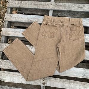 Vintage Wrangler gold brown high rise jeans